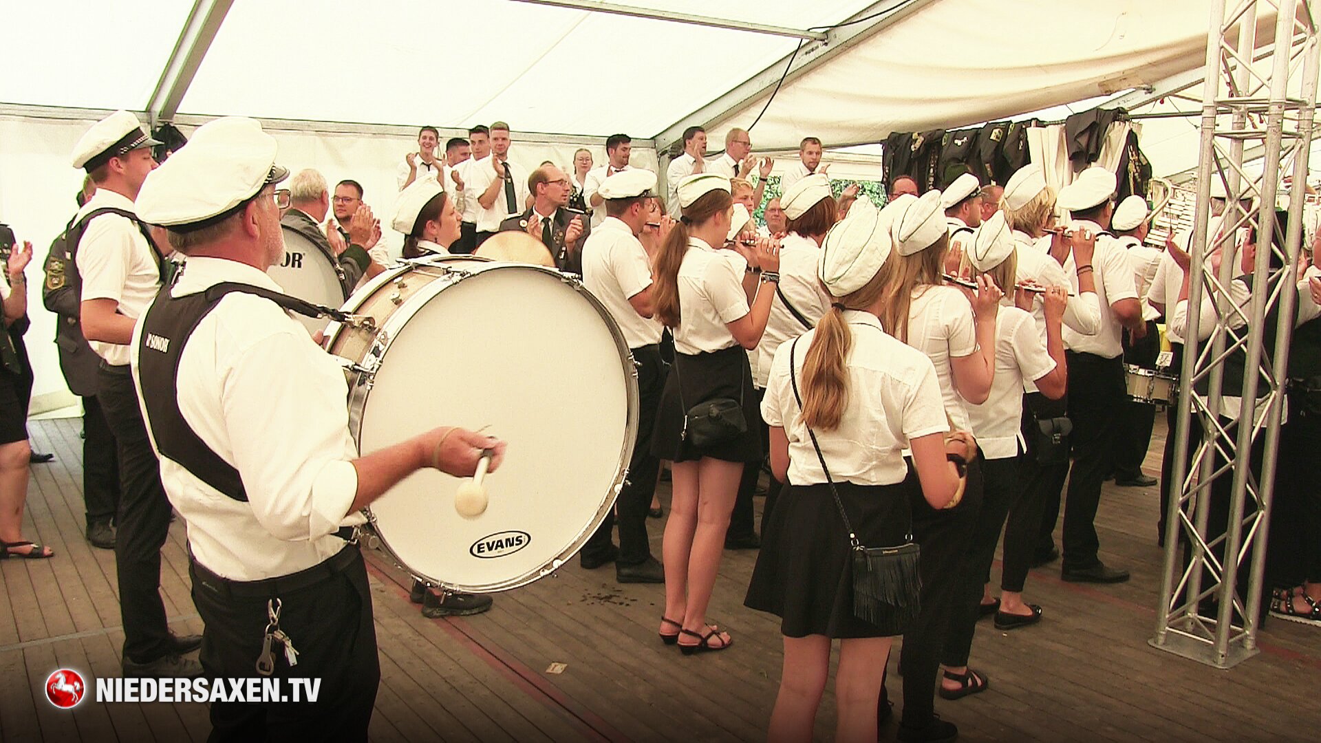 Albringhauser Spielmannszug beim Schützenfest in Affinghausen