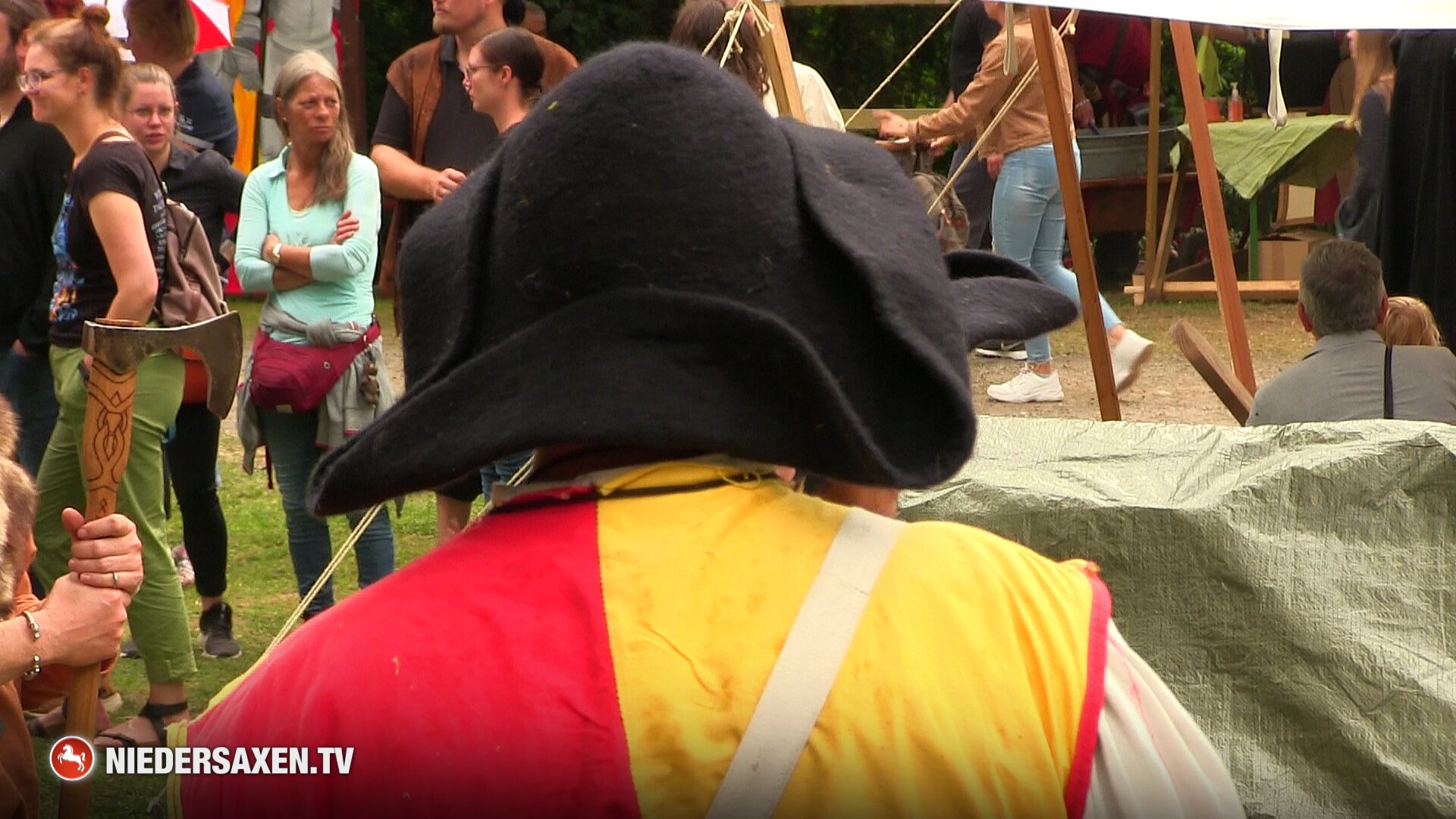 Mittelalterlicher Bovelmarkt an der Freudenburg in Bassum